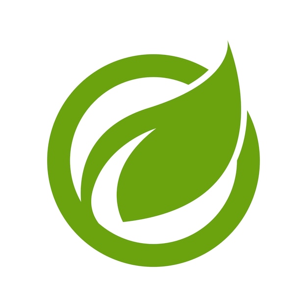 Conception Du Logo De L'icône De La Feuille