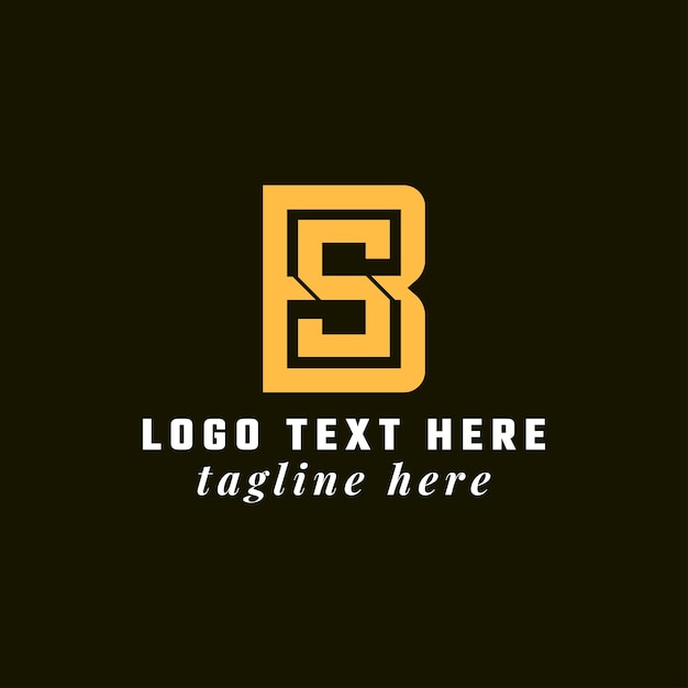 Vecteur conception du logo de l'icône s b conception élégante et professionnelle de l'icône de la lettre
