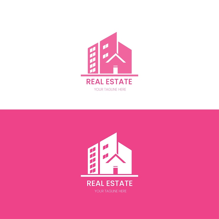 Vecteur conception du logo immobilier