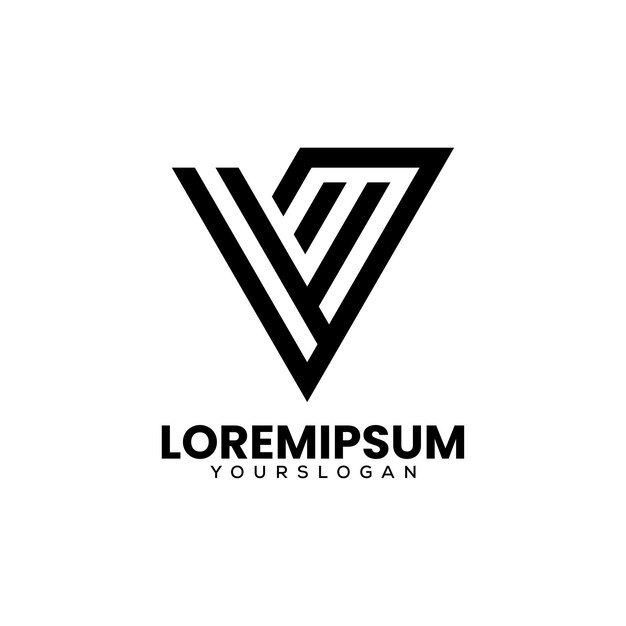 conception du logo avec les initiales V