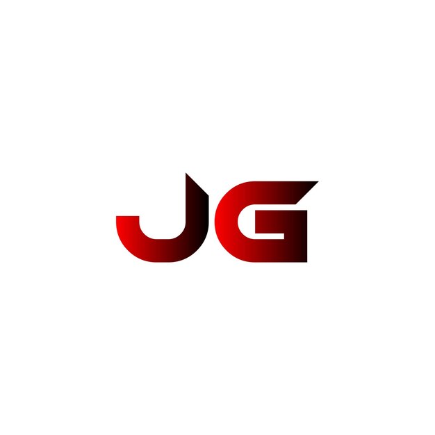 Vecteur conception du logo jg