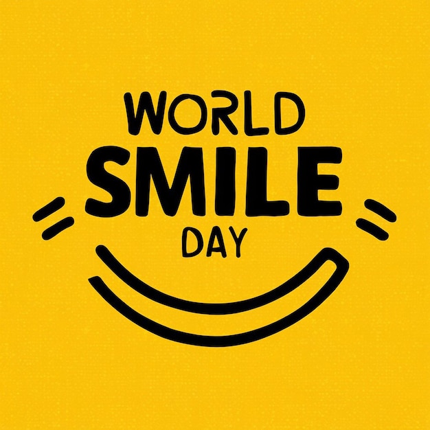 conception du logo de la journée mondiale du sourire