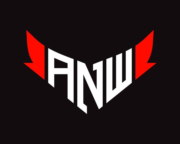 Conception Du Logo De La Lettre Anw