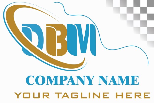 Vecteur conception du logo de la lettre dbm