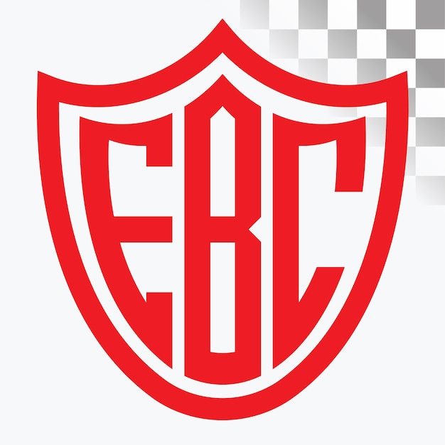 Vecteur conception du logo de la lettre ebc