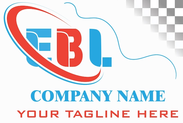 Vecteur conception du logo de la lettre ebl