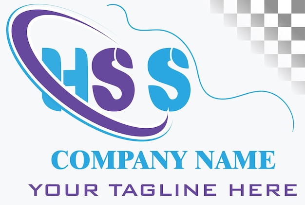 Vecteur conception du logo de la lettre hss