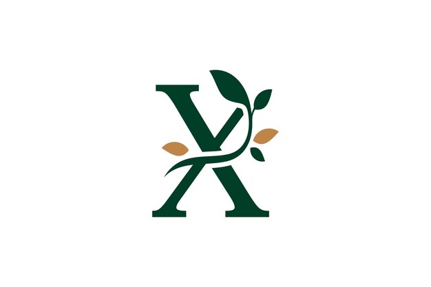 conception du logo de la lettre initiale x lettre élégante et élégante