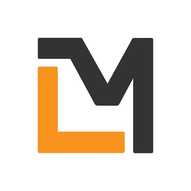 Conception Du Logo De La Lettre Lm