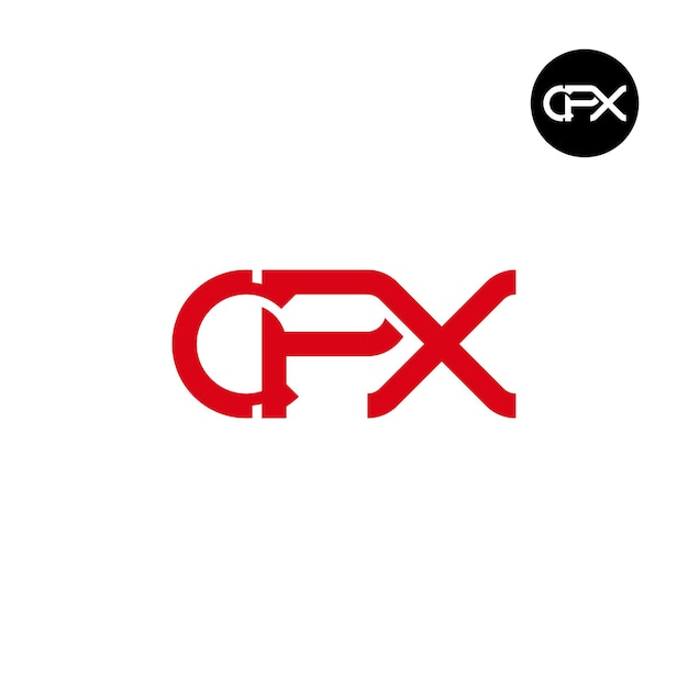 Conception Du Logo De La Lettre Monogramme Cpx