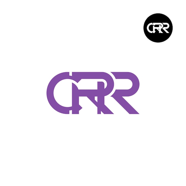 Conception Du Logo De La Lettre Monogramme Crr