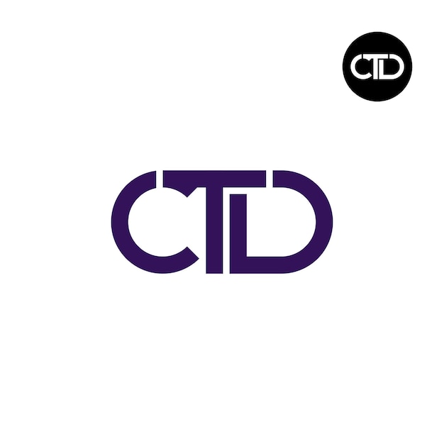 Conception Du Logo De La Lettre Monogramme Ctd