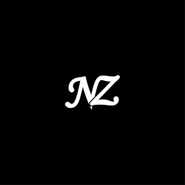 Conception du logo de la lettre NZ sur les initiales créatives de la lettre NZ conception de l'icône N Z