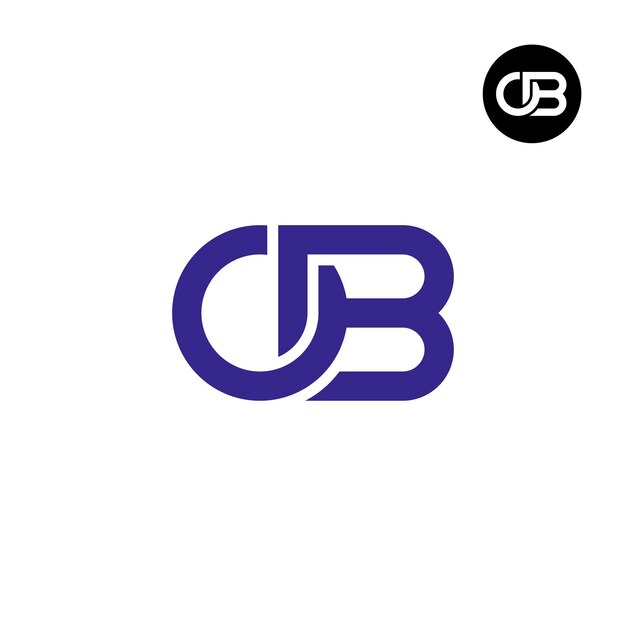 Conception du logo de la lettre OB monogramme