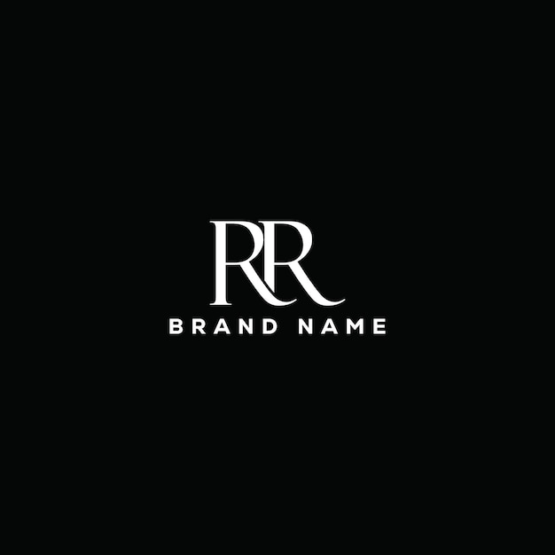 Conception du logo de la lettre RR sur les initiales créatives de la lettre RR conception de l'icône RR