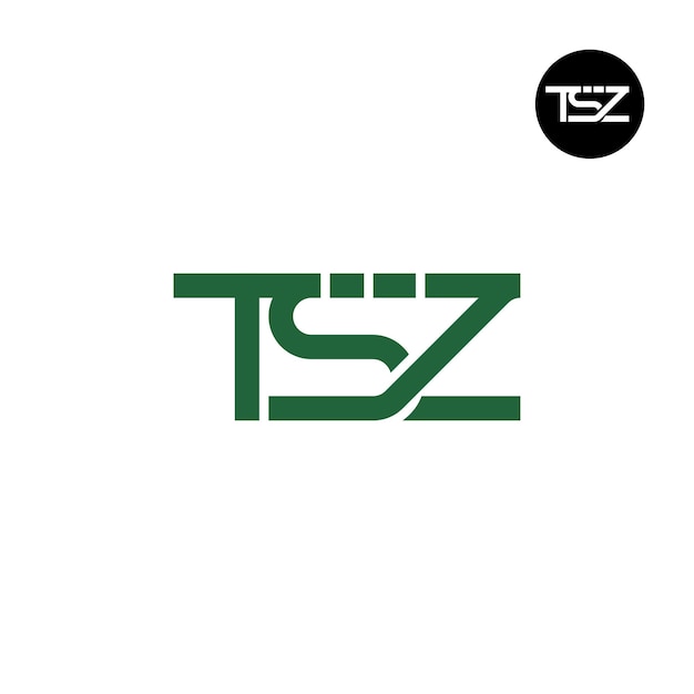 Vecteur conception du logo de la lettre tsz monogramme