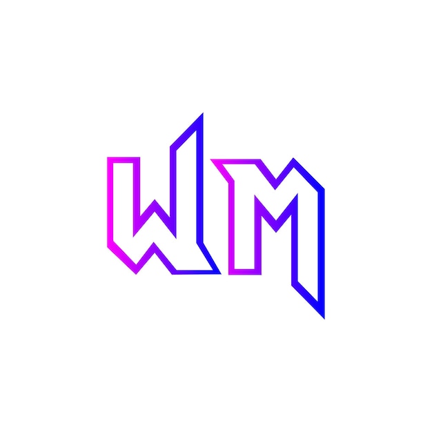 conception du logo de la lettre wm