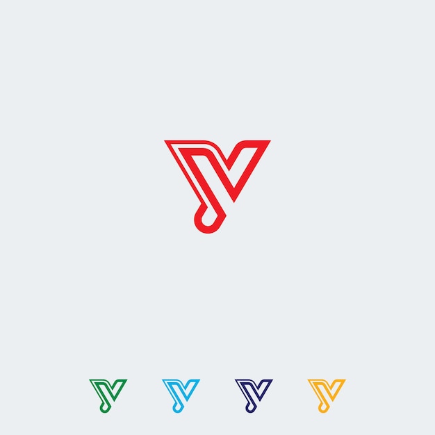 Conception Du Logo De La Lettre Y Modèle Du Logo De La Lettre Y Initiale Utilisable Pour Les Entreprises Et Le Logo De La Marque