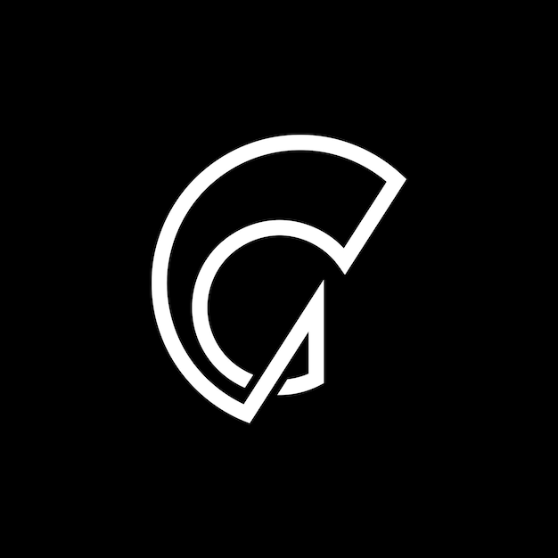 Vecteur conception du logo de la ligne de la lettre g