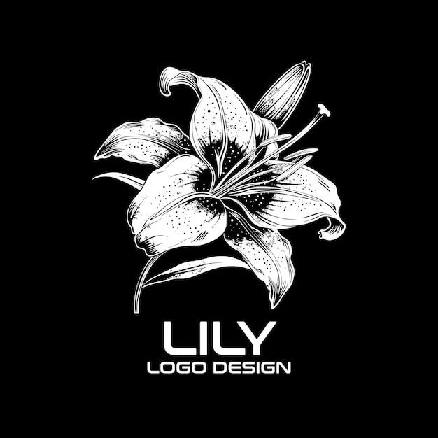 Vecteur conception du logo lily vector