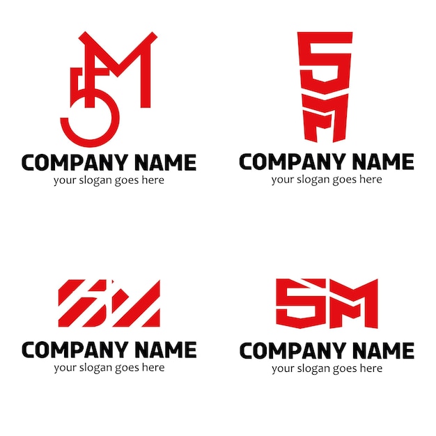 Vecteur conception du logo m5