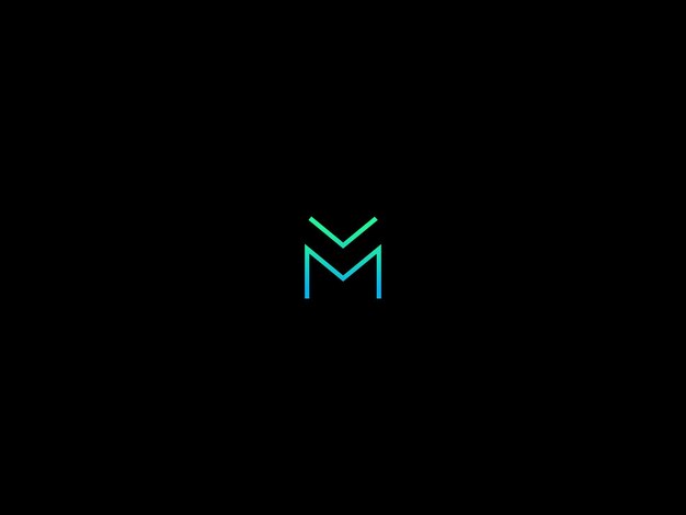 Vecteur conception du logo m