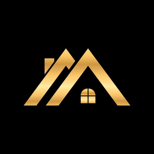 Vecteur conception du logo de la maison de luxe