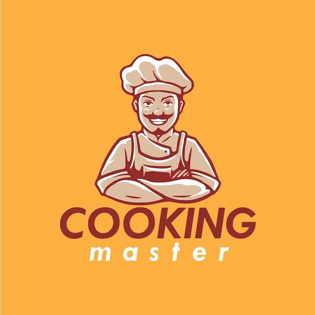 Conception Du Logo De La Mascotte De Chef