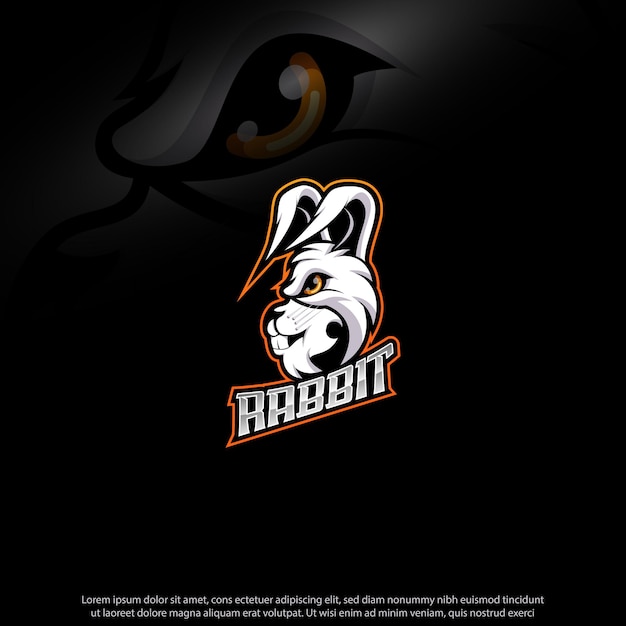 La Conception Du Logo De La Mascotte Du Lapin Est Bien Utilisée Pour Les Symboles Emblématiques Des Joueurs De Jeux Esport Youtube Et Plus