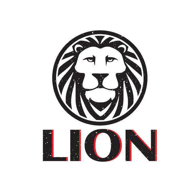 Conception Du Logo De La Mascotte Du Lion