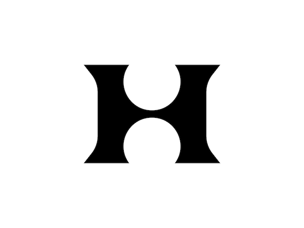 Conception Du Logo Moderne De La Lettre H Du Monogramme