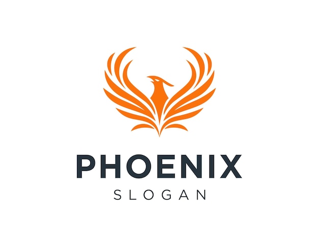 La conception du logo Phoenix Design créée à l'aide de l'application Corel Draw 2018 avec un fond blanc
