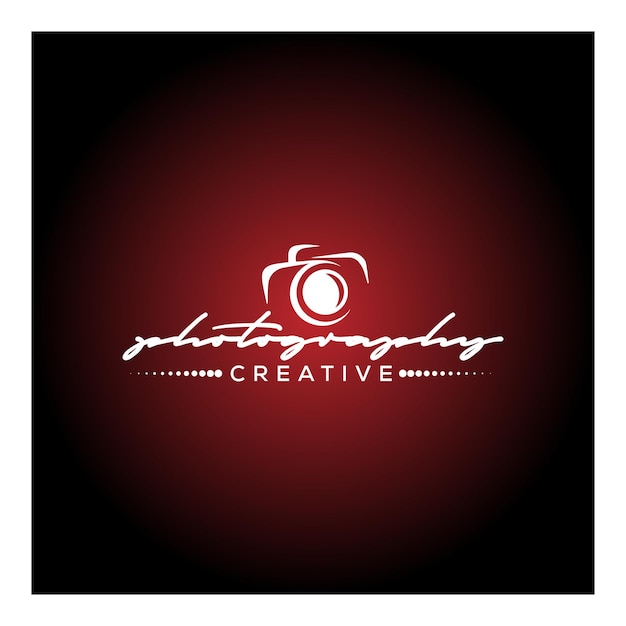Vecteur conception du logo photographique