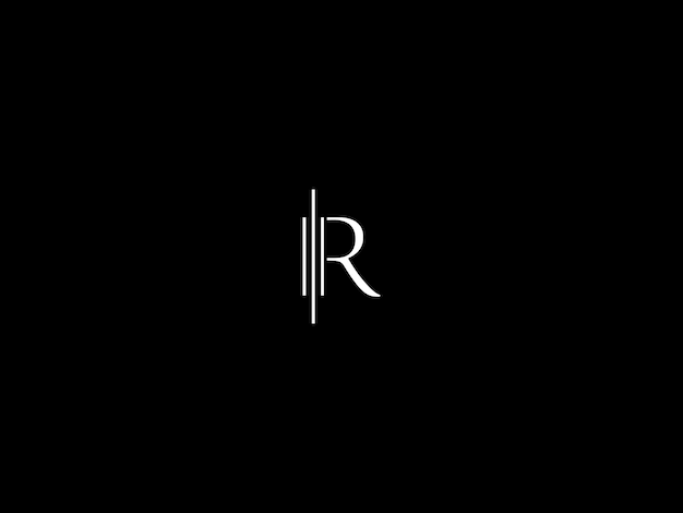 Vecteur conception du logo r