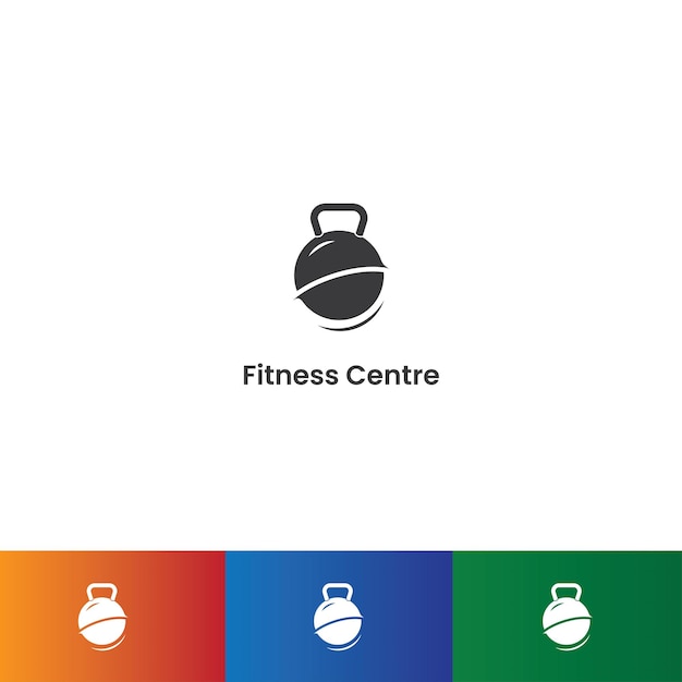 Vecteur conception du logo d'une salle de fitness ou d'un gymnase