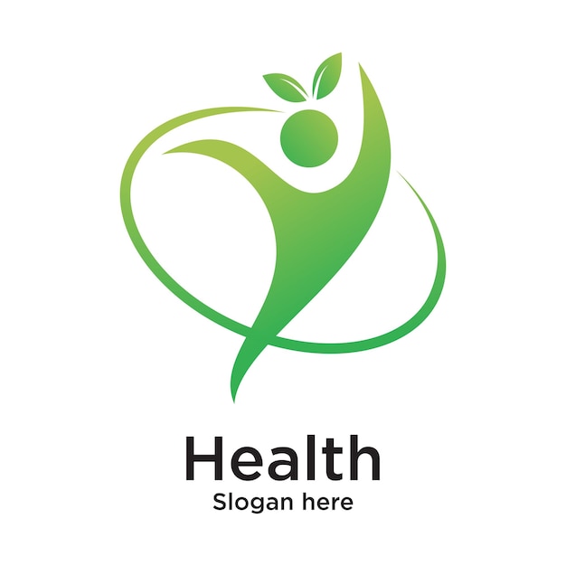 La conception du logo de la santé est un concept simple Premium Vector