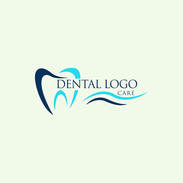 Vecteur conception du logo des soins dentaires