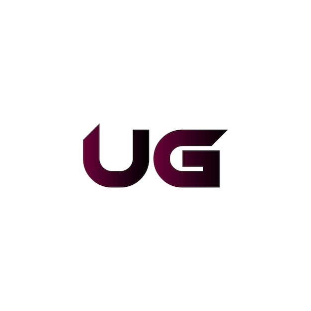 Vecteur conception du logo ug