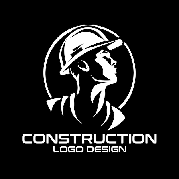 Vecteur conception du logo vectoriel de la construction