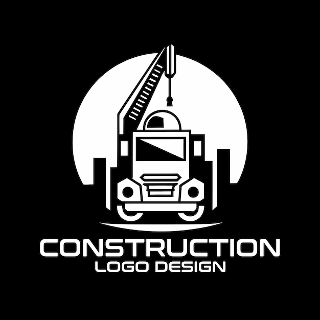 Vecteur conception du logo vectoriel de la construction
