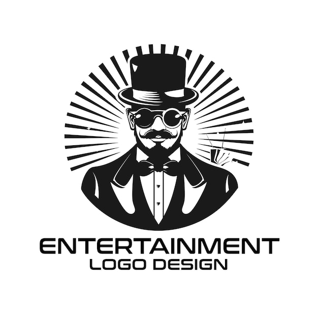Vecteur conception du logo vectoriel de divertissement