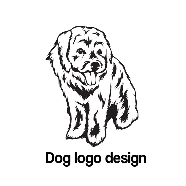 Conception Du Logo Vectoriel Du Chien