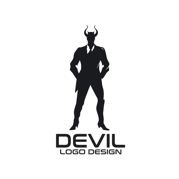 Conception Du Logo Vectoriel Du Diable