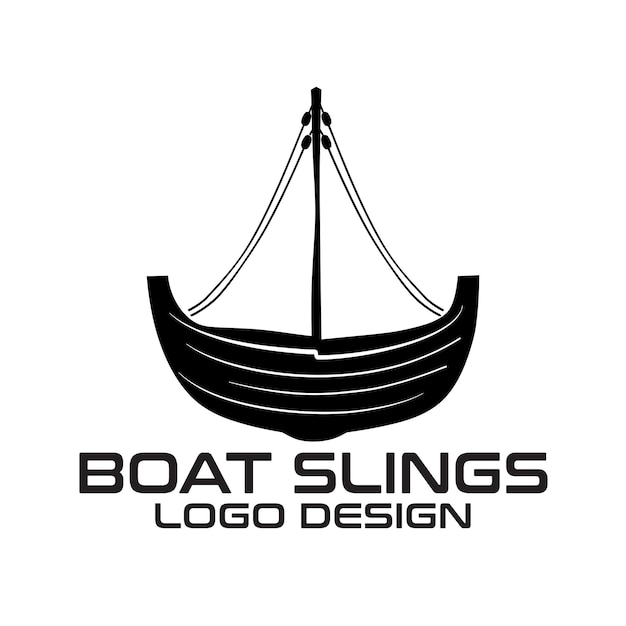 Vecteur conception du logo vectoriel des élingues de bateau