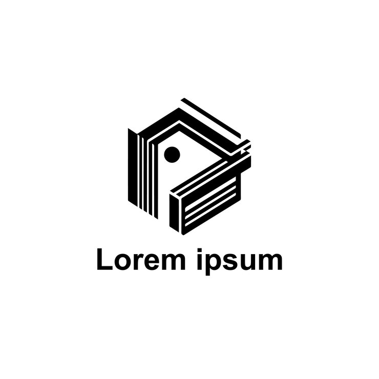 Vecteur conception du logo vectoriel de l'immobilier