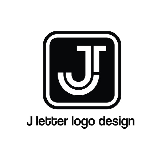 Vecteur conception du logo vectoriel de la lettre j