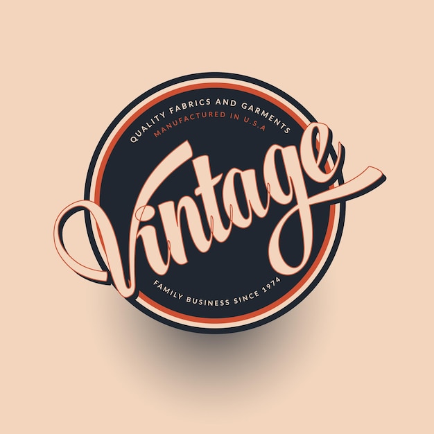 Conception du logo vintage