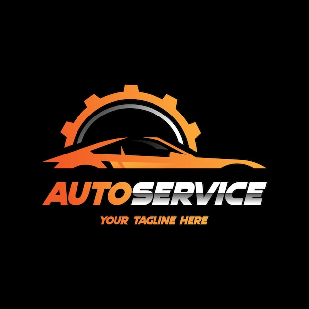 Conception du logo de la voiture pour Autoservice