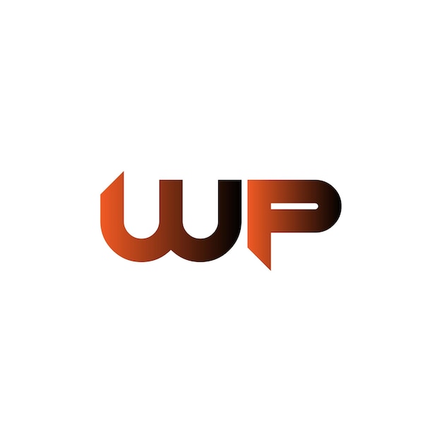 Vecteur conception du logo wp