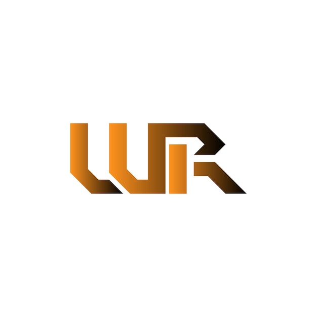 Vecteur conception du logo wr